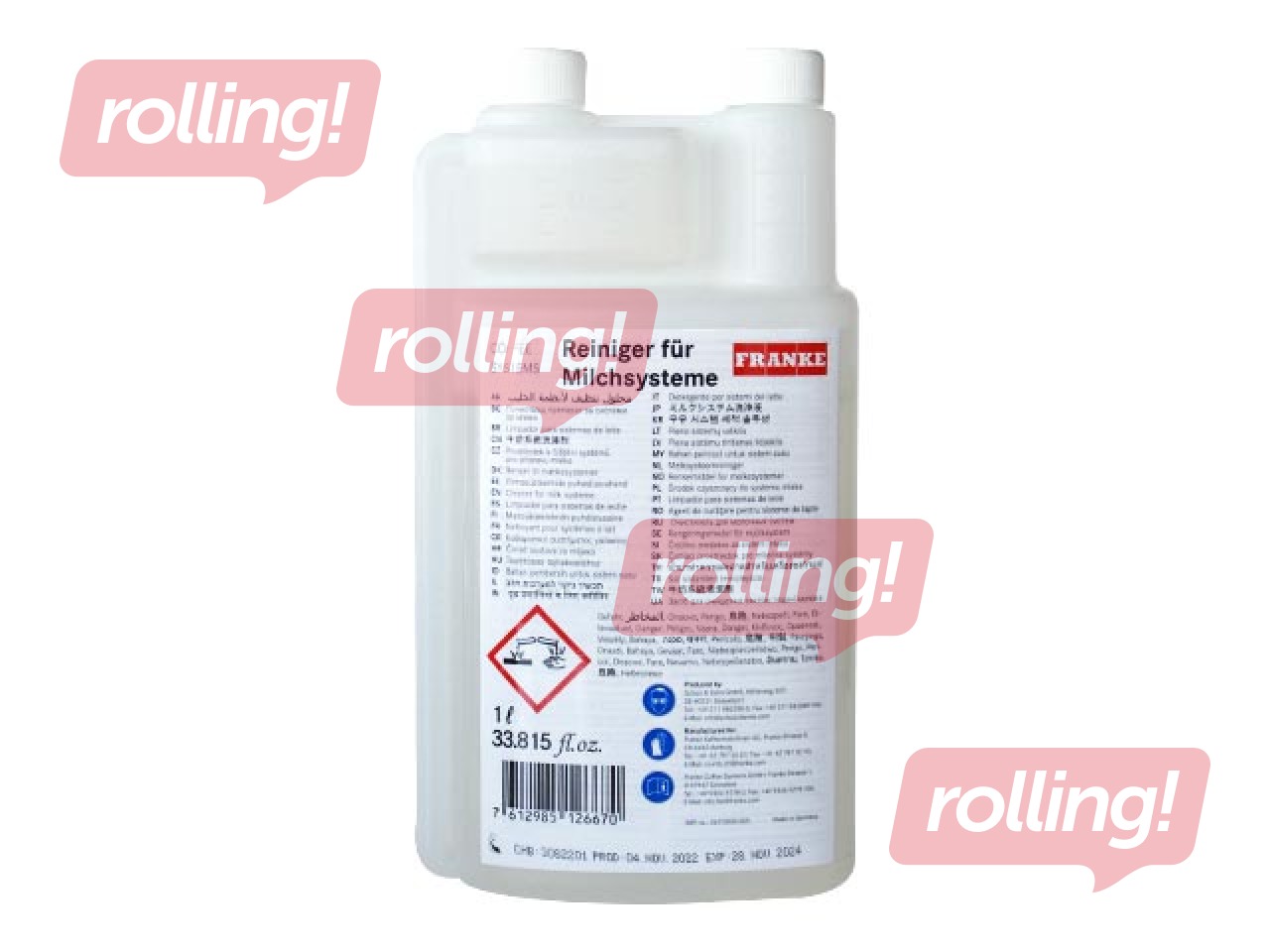 Piena sistēmas tīrīšanas līdzeklis Franke, 1000ml.
