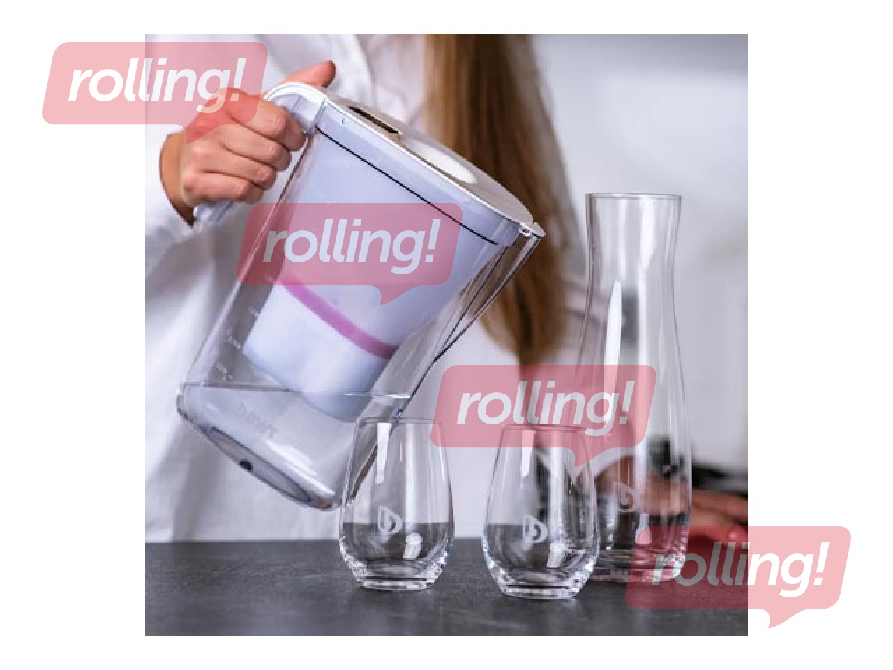 Ūdens filtra krūze VIDA BWT, balta, 2.6l