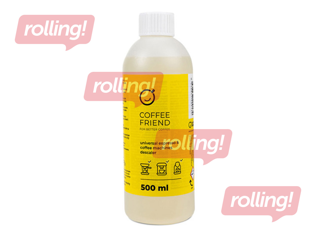 Universāls atkaļķošanas līdzeklis Coffee Friend, espresso & kafijas automātiem, 500 ml