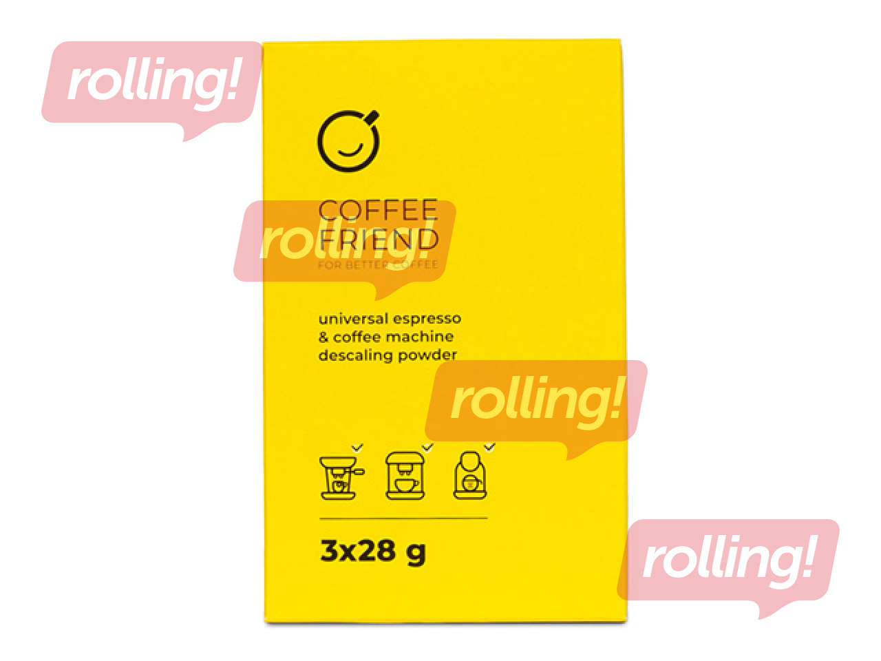 Universāls atkaļķošanas pulveris Coffee Friend Descal, 3 gab.