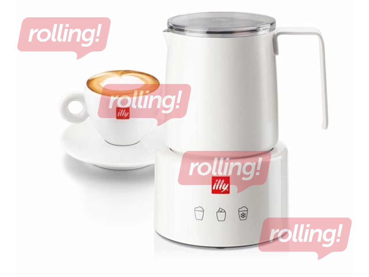 Вспениватель молока ILLY Piero Lissoni, белый