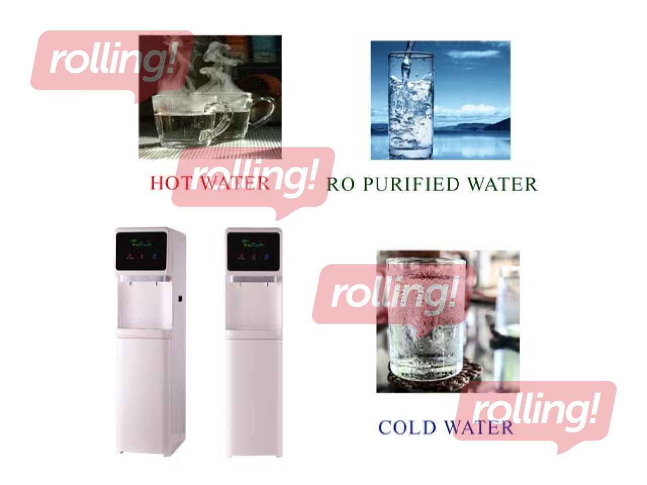 Dzeramā ūdens sagatavošanas un lietošanas iekārta, DIAMOND 75 (HOT-COLD-RO)