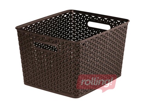 Корзинка My Style L, 18л, 35,5x29,6x22 см, темно-коричневый