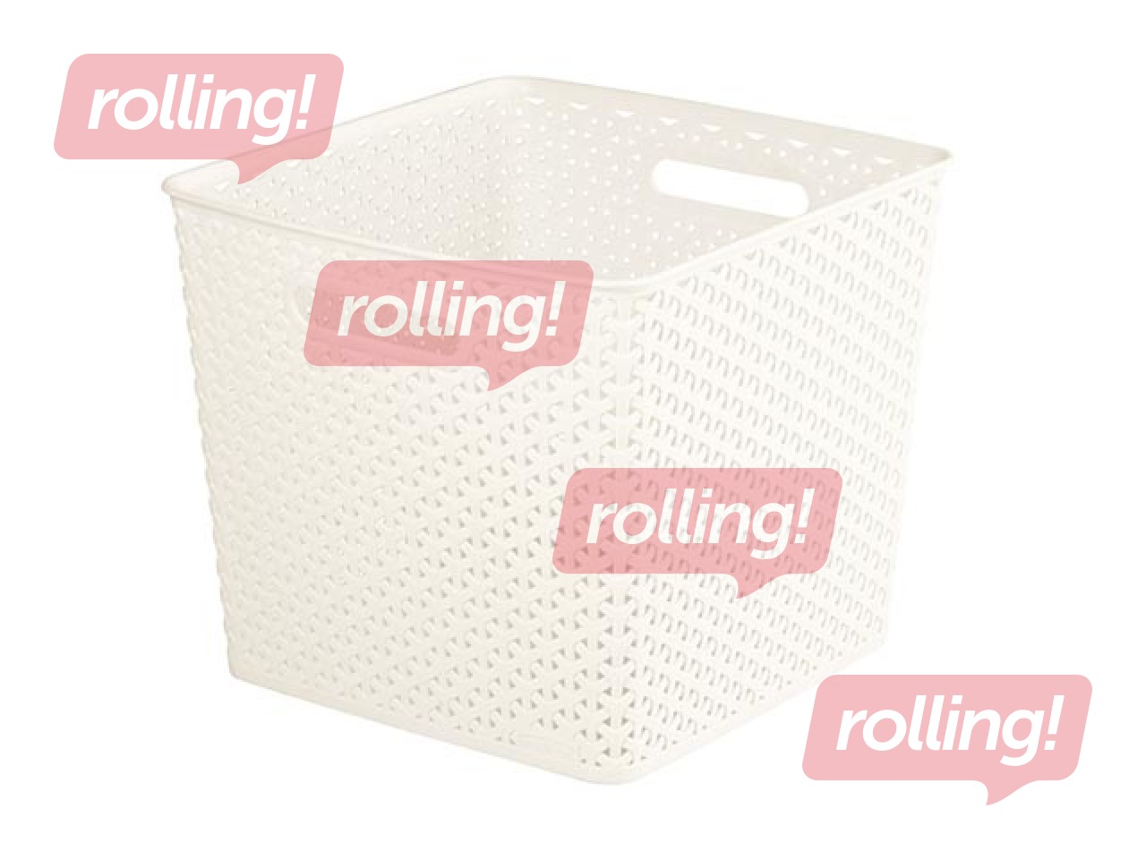 Korv My Style , nelinurkne, 25 l, 35,5 x 32,5 x 28 cm, kreemikas