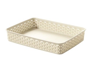 Basket My Style A4, 35.8x26.2x6 cm, cream color