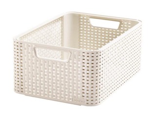 Kaste Curver Style M, krēmkrāsā, 38,6x28,7x17cm