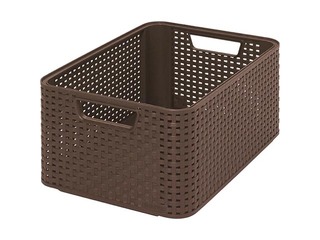 Box Style M, 38.6x28.7x17 cm, dark brown