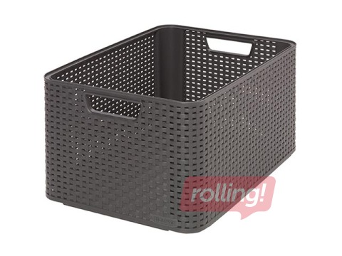 Kaste Curver Style L, tumši pelēka, 43,6x32,6x23cm
