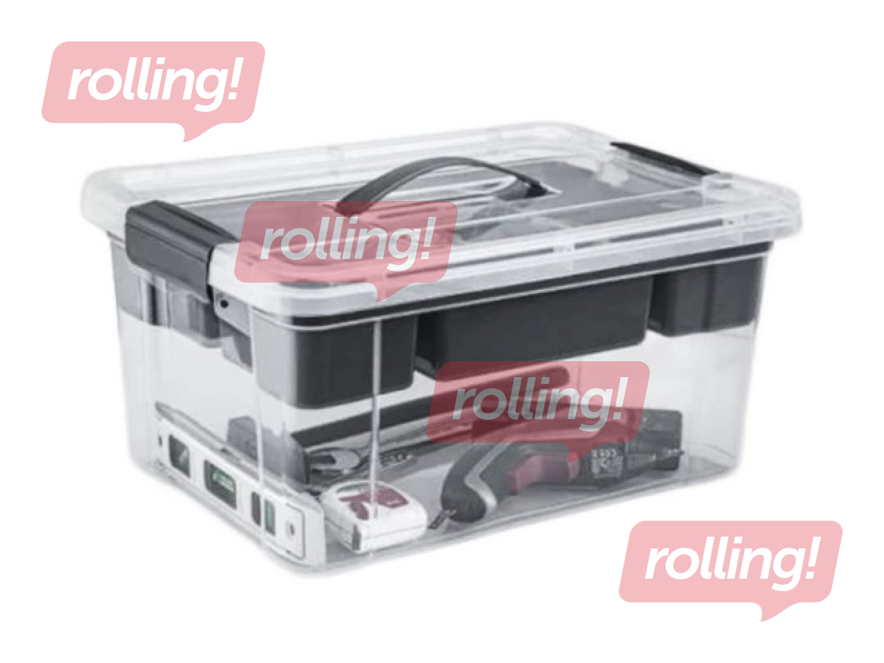 Uzglabāšanas kaste ar organizatoru, 41x30x20cm, 16l