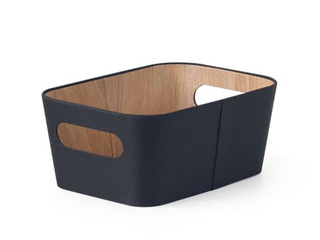 Storage box Kitchisimo, black, 26×18×11cm