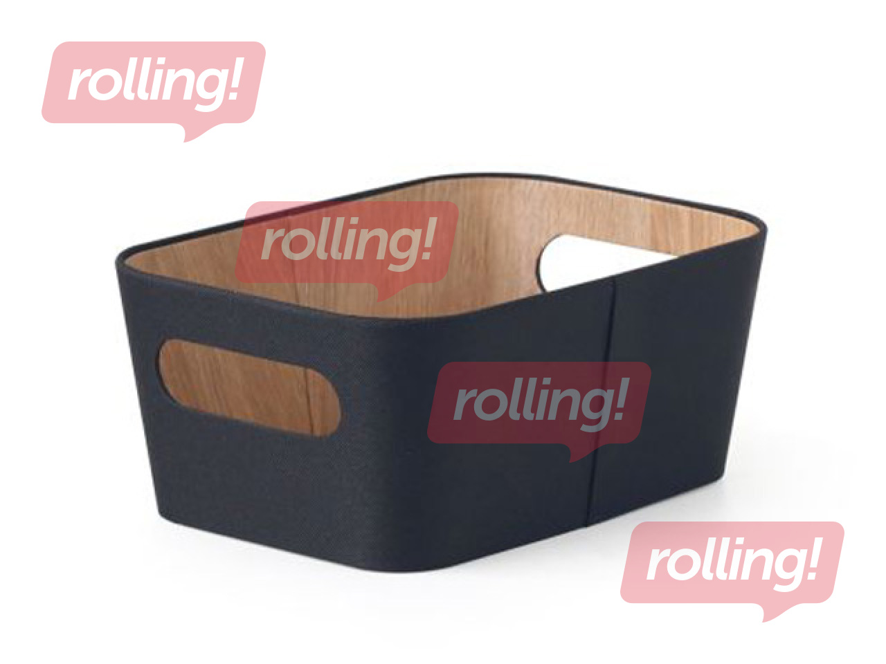 Uzglabāšanas kaste Kitchisimo, melna, 26x18x11cm