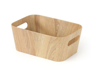 Storage box Kitchisimo, wood-effect finish, 26×18×11cm