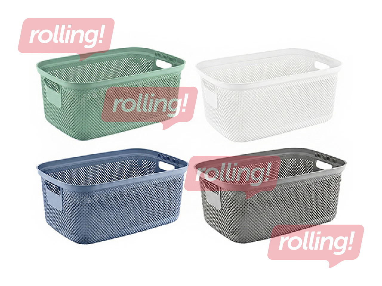 Pesukorv Nickel, erinevad värvid, 30l