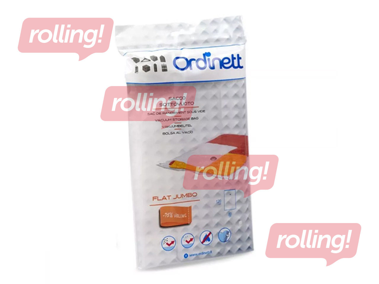 Vakuuma maiss Ordinett, Ordispace Flat Jumbo, 80x120cm