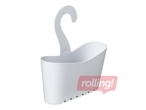 Dušas organizators Tatay, uzkarināms, balts, 25x9x28cm