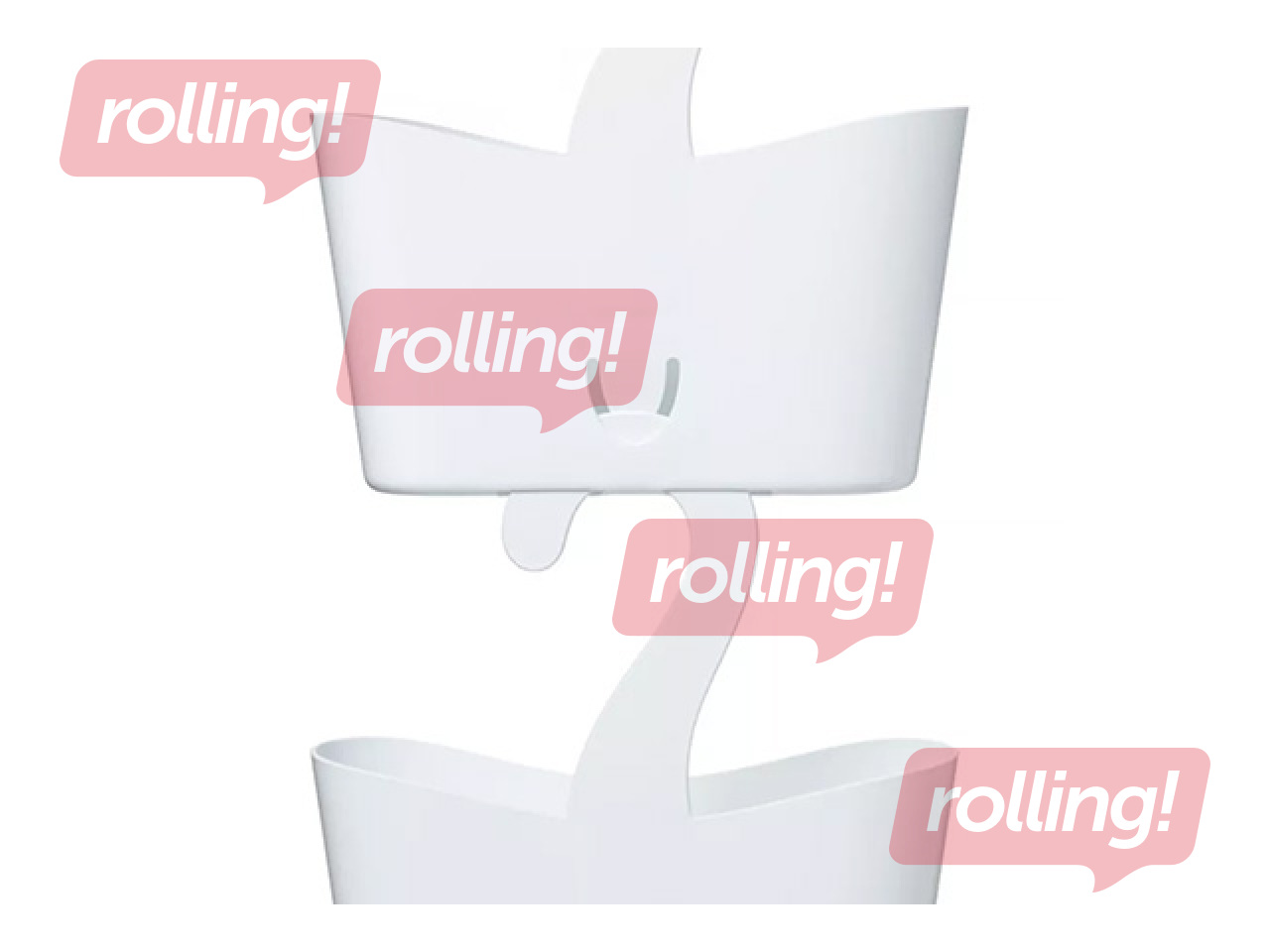 Dušas organizators Tatay, uzkarināms, balts, 25x9x28cm