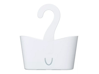 Dušas organizators Tatay, uzkarināms, balts, 25x9x28cm