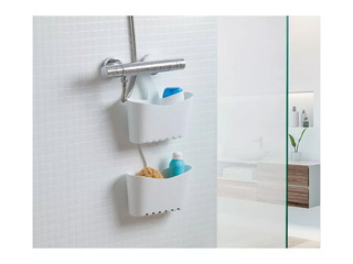 Полка для ванной комнаты Tatay, подвесная, белая, 25x9x28cm