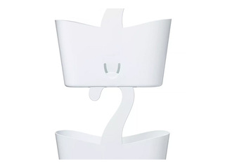 Полка для ванной комнаты Tatay, подвесная, белая, 25x9x28cm