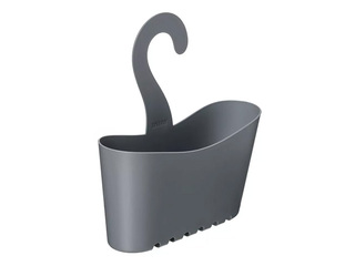 Bathroom shelf Tatay, hanging design, gray, 25x9x28cm