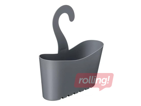 Dušas organizators Tatay, uzkarināms, pelēks, 25x9x28cm