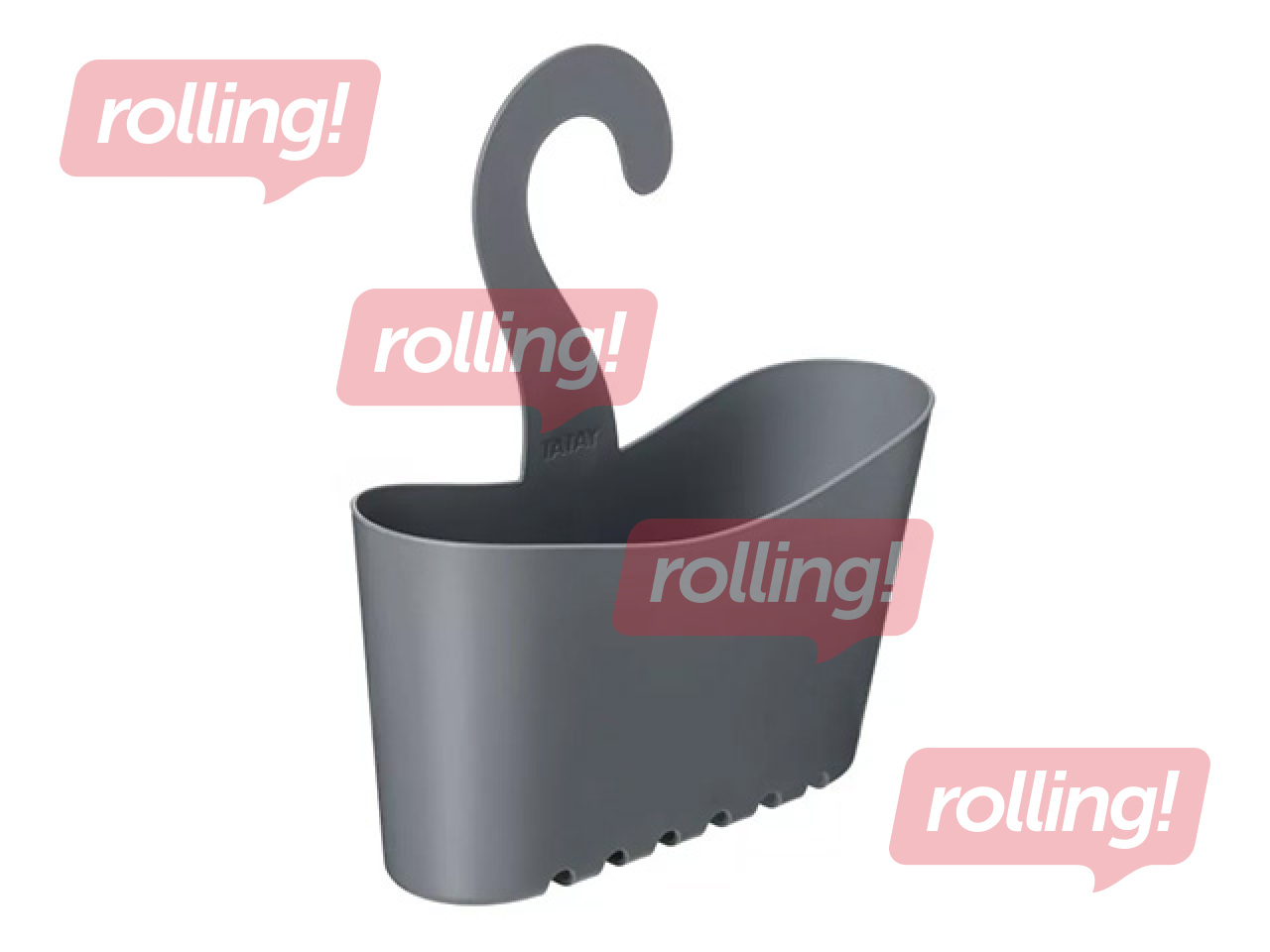 Dušas organizators Tatay, uzkarināms, pelēks, 25x9x28cm