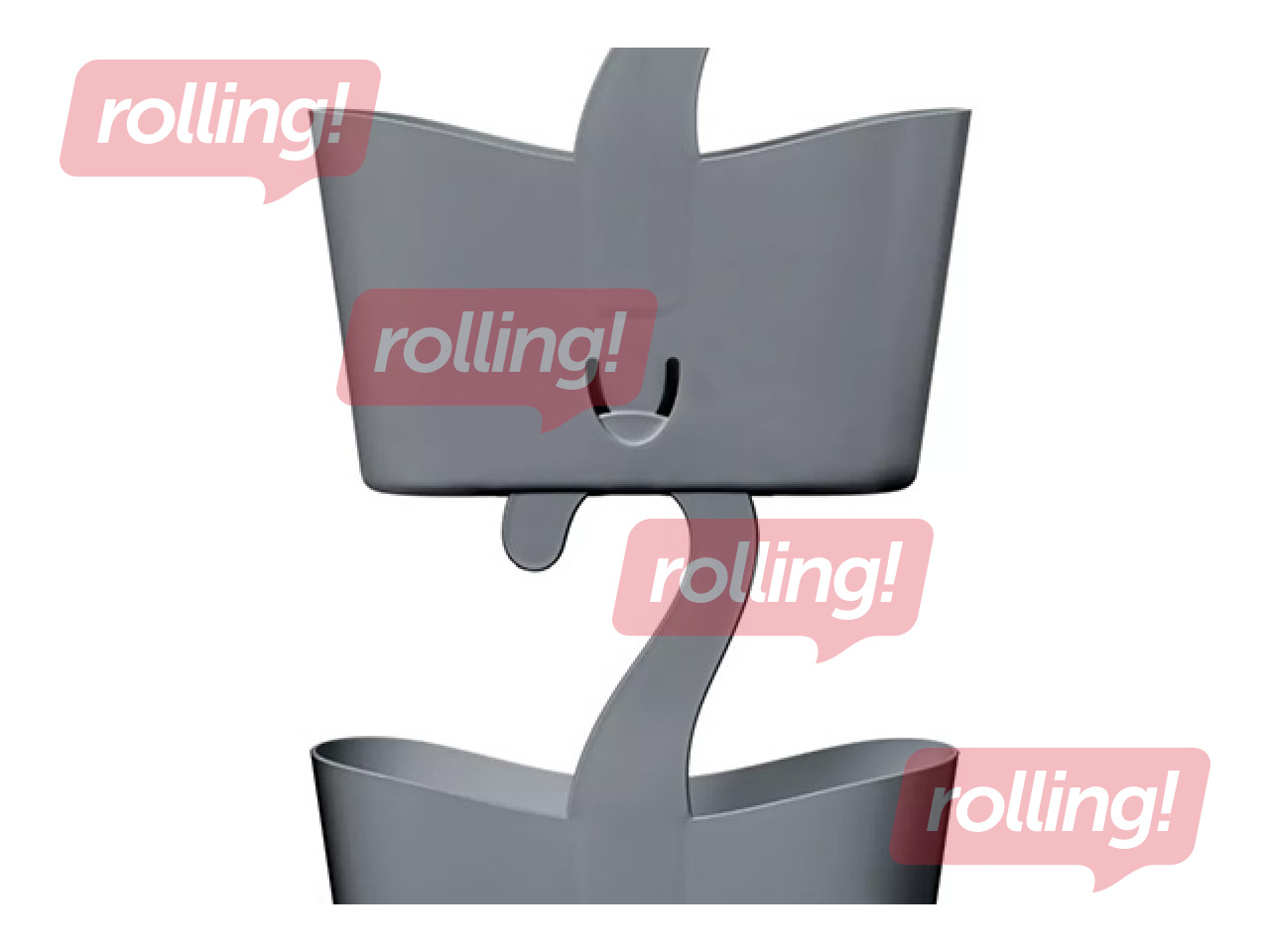 Dušas organizators Tatay, uzkarināms, pelēks, 25x9x28cm