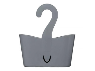 Dušas organizators Tatay, uzkarināms, pelēks, 25x9x28cm