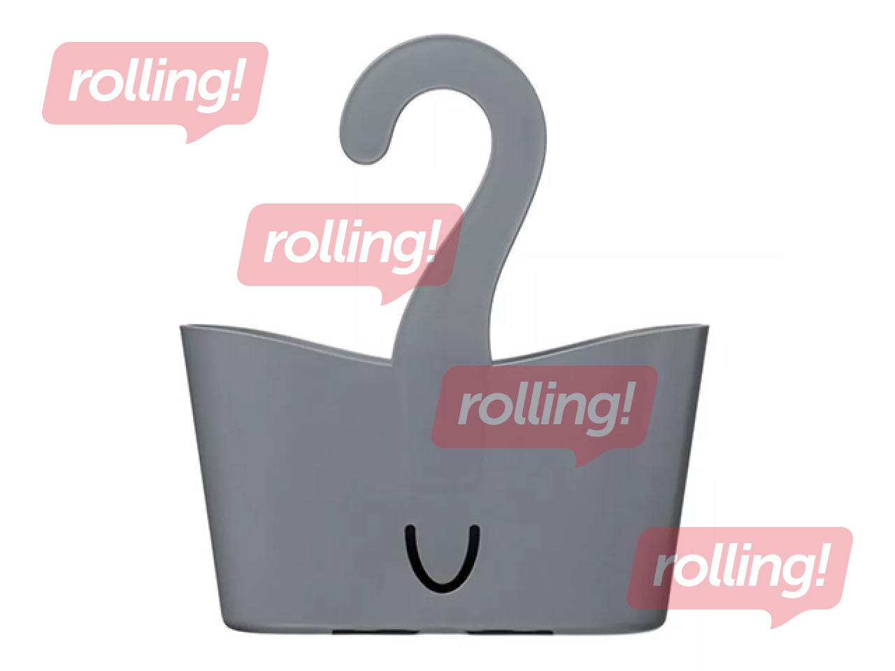 Dušas organizators Tatay, uzkarināms, pelēks, 25x9x28cm