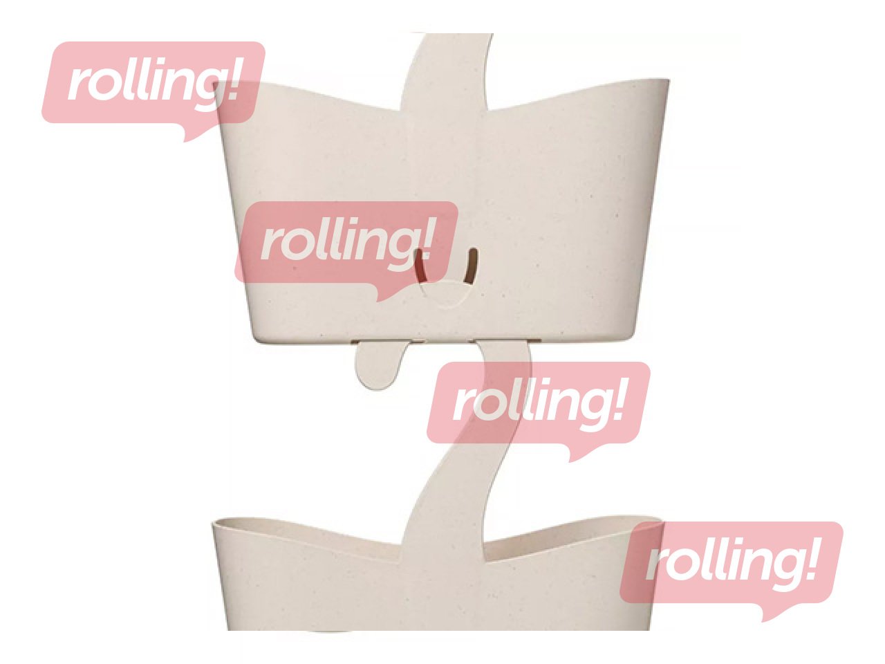 Dušas organizators Tatay Ecohome, uzkarināms, bēšs, 25x9x28cm