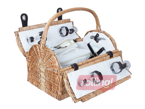 Piknika grozs Gino, ar rokturi, 4 personām, 47x31x23/28/38cm