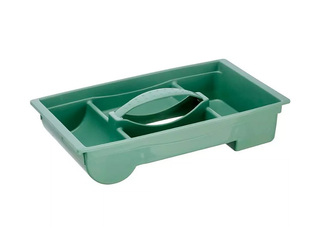 Uzglabāšanas kaste Keeeper Patryk Winnie the Pooh, ar vāku un organizatoru, caurspīdīga, zaļa,