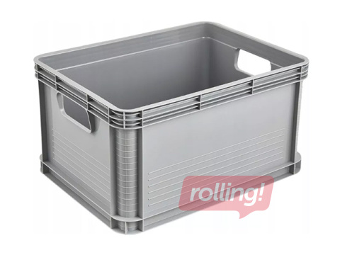 Transportēšanas kaste Keeeper Robert, plastmasas, pelēka, 20l
