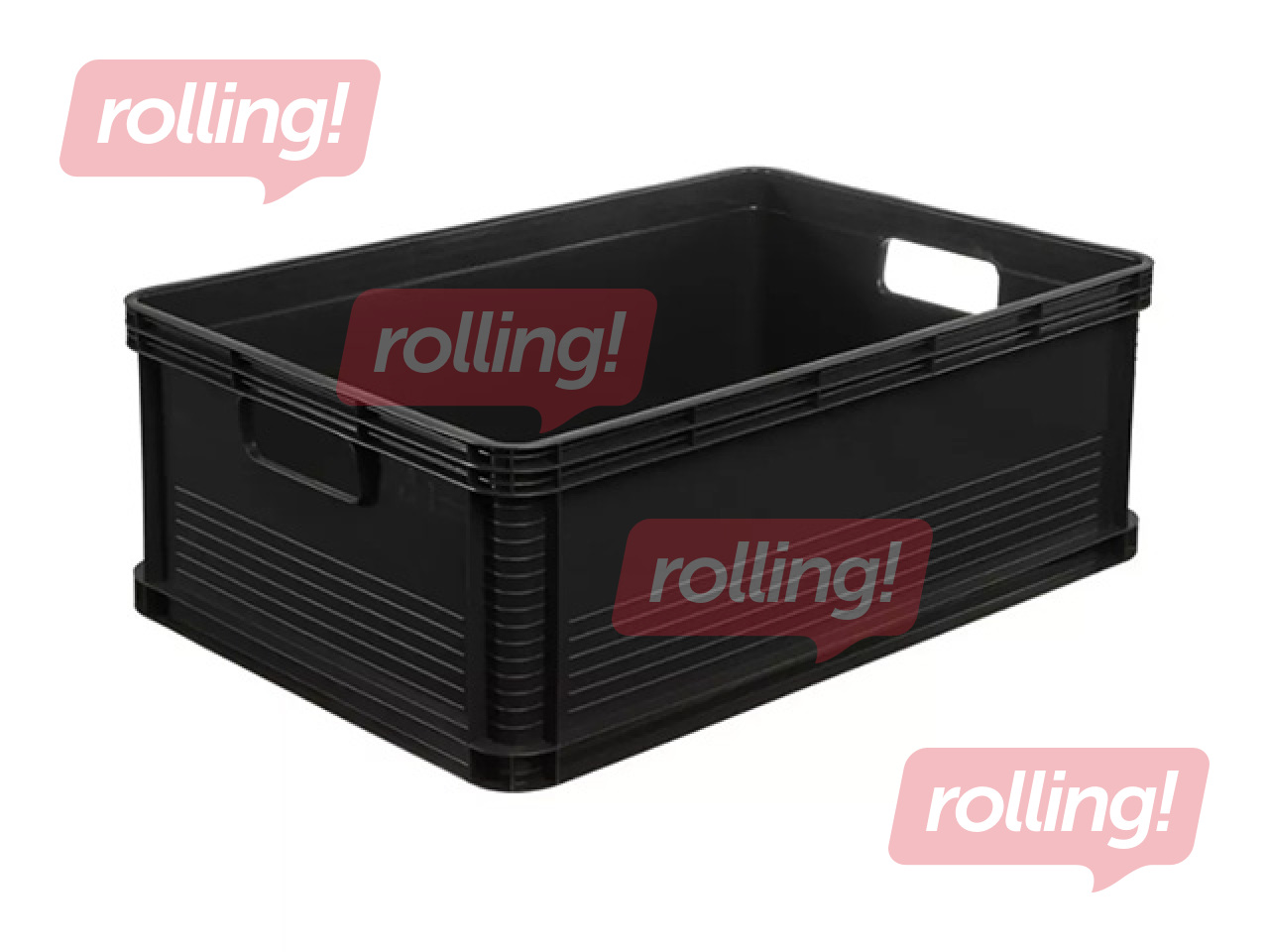 Transportēšanas kaste Keeeper Robert, plastmasas, grafīta krāsā, 45l