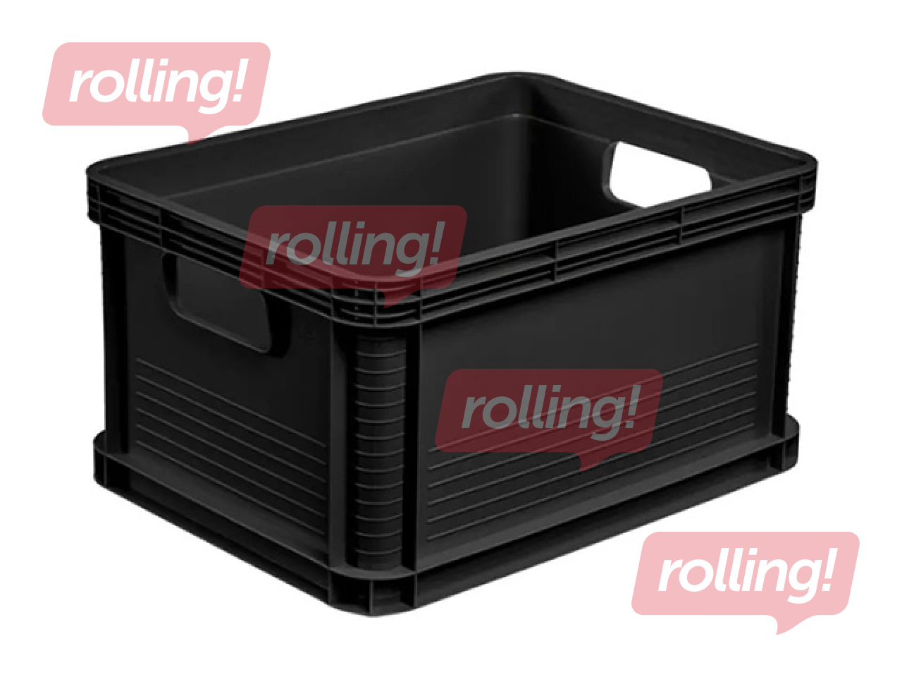 Transportēšanas kaste Keeeper Robert, plastmasas, grafīta krāsā, 20l