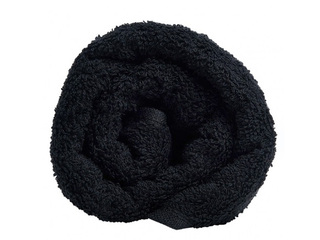 Terry towel, black, 50x70cm