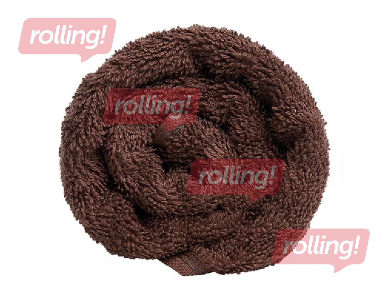 Махровое полотенце, тёмно-коричневое, 50x70см