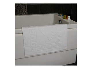 Paklājs vannas istabai, balts, 50x70cm