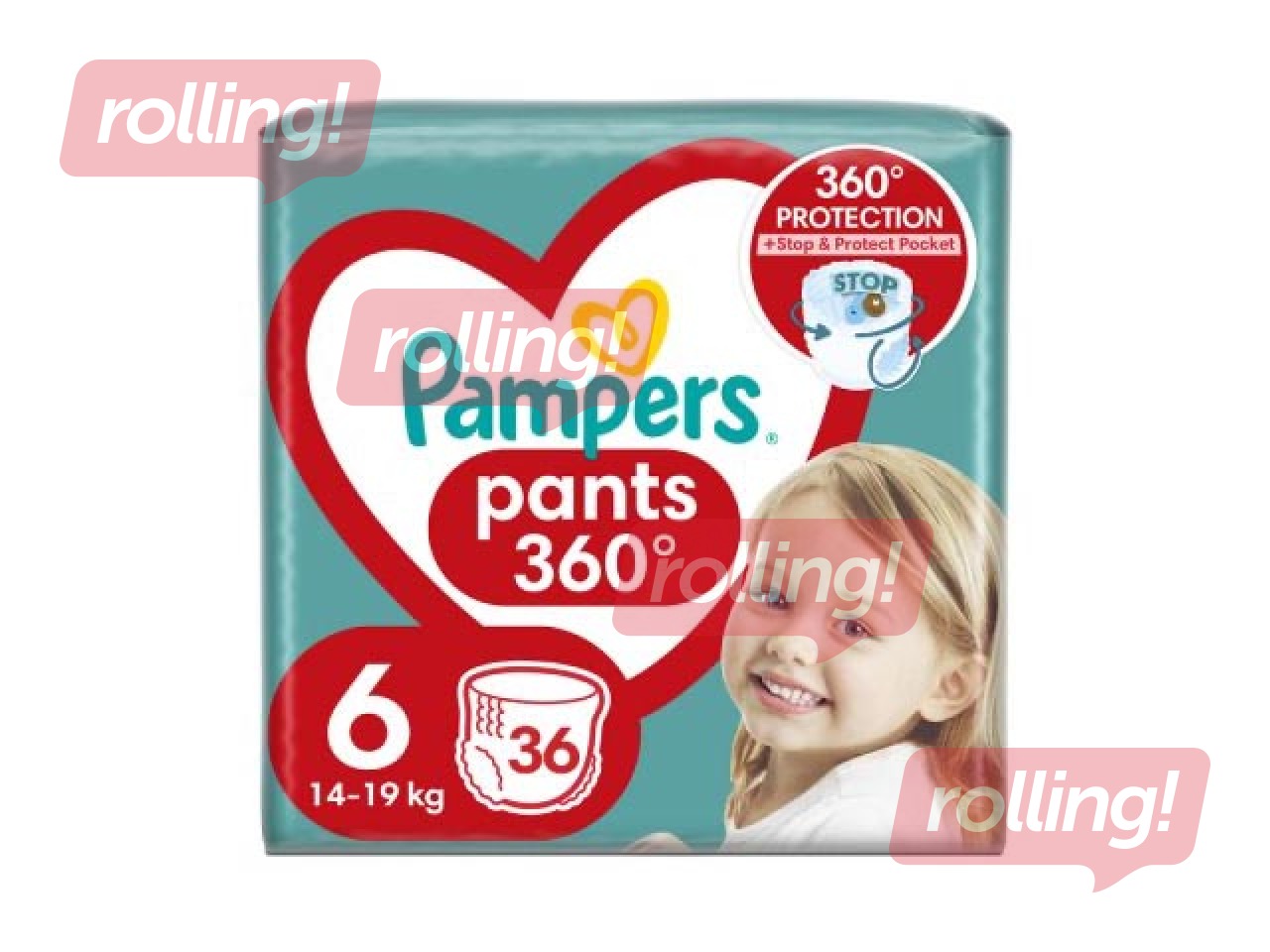 Подгузники Pampers Maxi Pack 6 (14-19 кг) трусики, 36 шт.