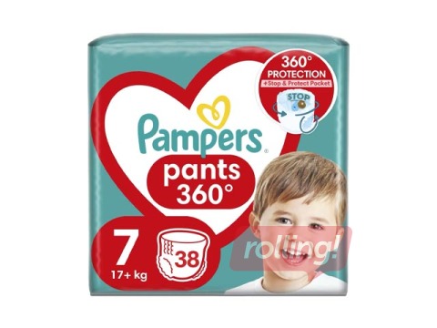 Autiņbiksītes Pampers Maxi Pack 7 (15 + kg) biksītes, 38 gab.