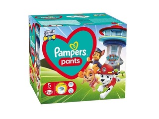 Подгузники-трусики Pampers Giant Pack Plus 5 (12–17 кг), Paw Patrol, 66 шт.