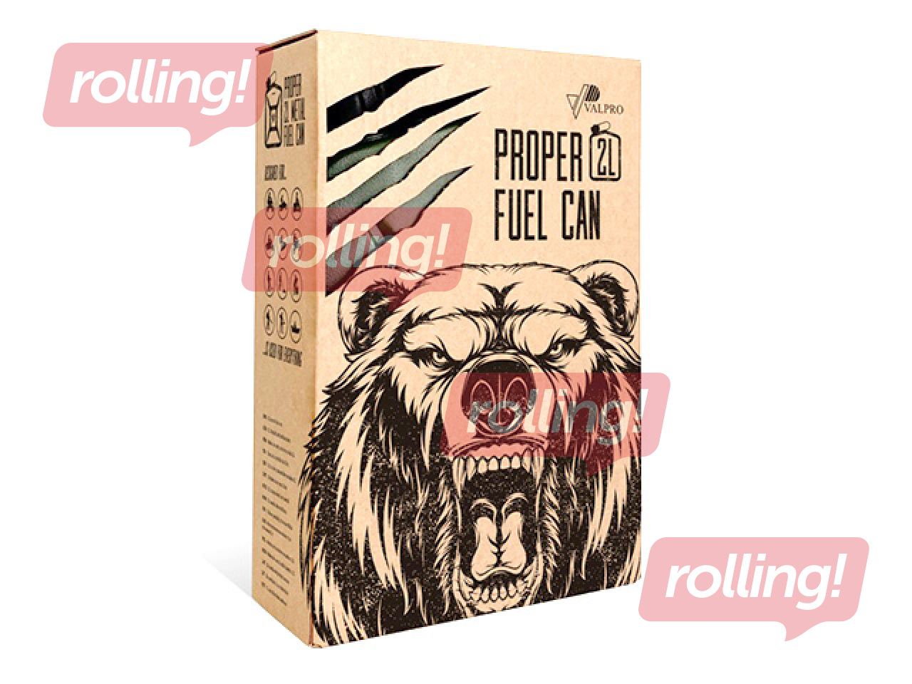 Канистра для топлива Valpro, зелёная, 2л