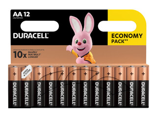 Батарейки Duracell  Alkaline, 1,5V, AA, 12 шт.