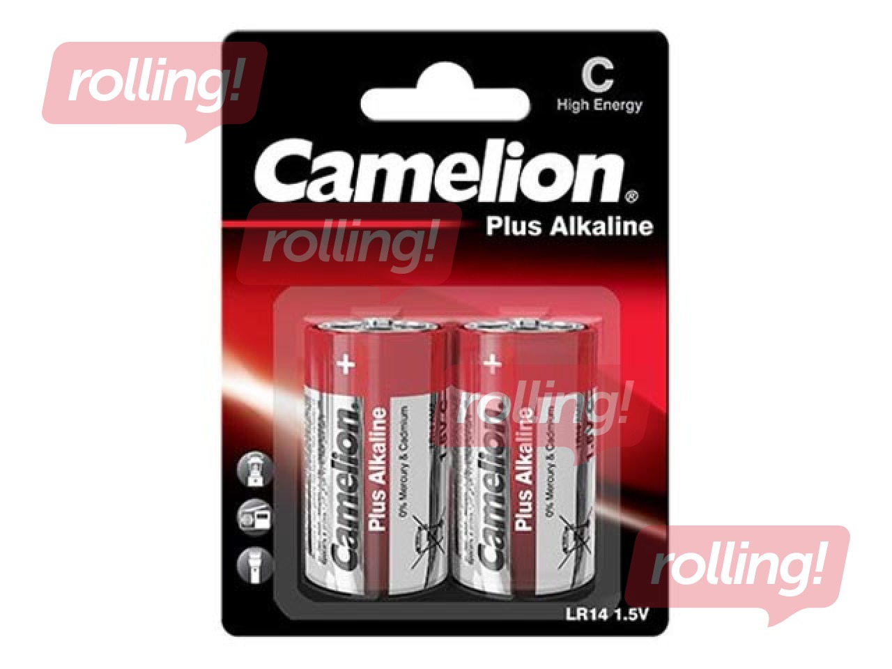 Baterija Camelion C/LR14 Plus 0011, Alkaline, 2 gab.