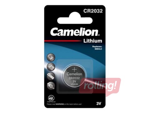 Battery Camelion Lithium, button cell, CR 2032, 1 pc. 