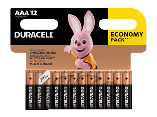 Patareid Duracell Alkaline, AAA, 1.5V, 12 tk.
