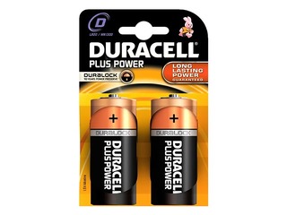 Baterijas Duracell D/LR20, B2,1.5V, 2 gab.