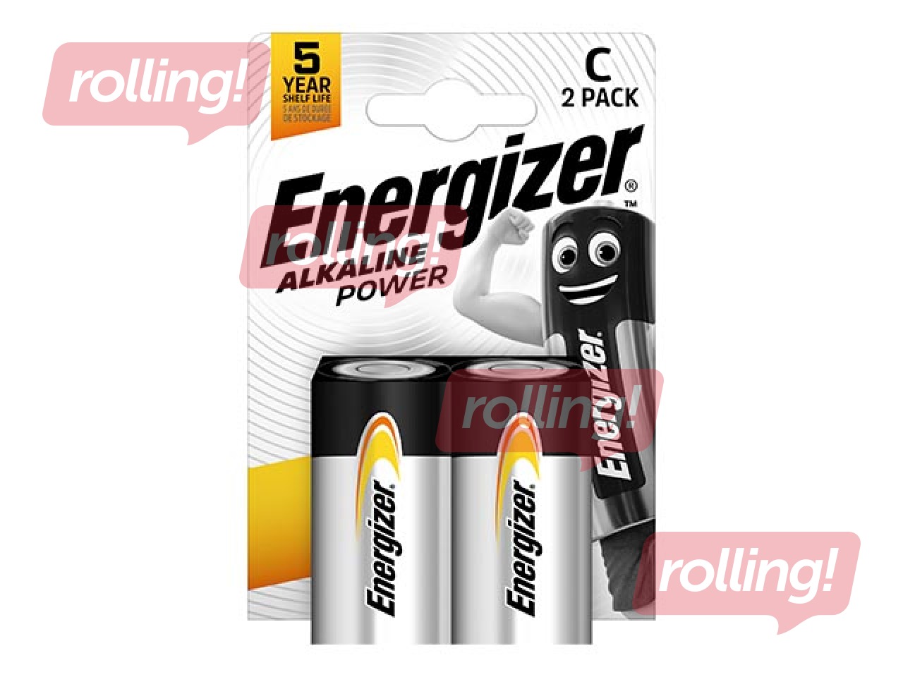 Baterijas Energizer Base Alkaline, C B2,1.5V, 2 gab.