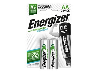 Rechargeable batteries Energizer Extreme, 2300 mAh B2, AA, 2 pcs.