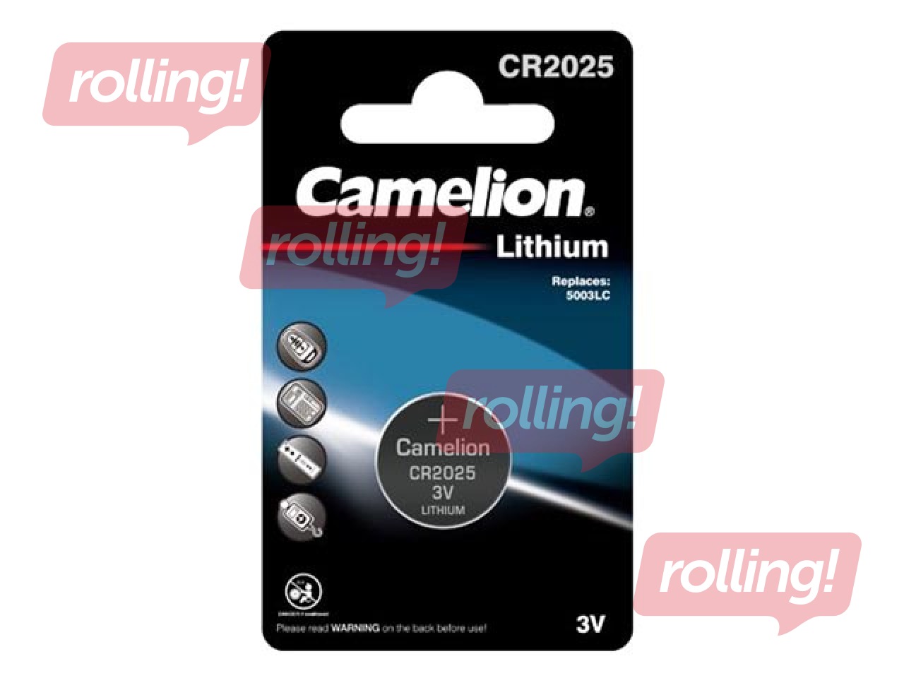 Baterija Camelion Lithium, tablešu tipa, CR 2025, 1 gab. 